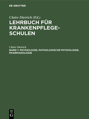 cover image of Physiologie, pathologische Physiologie, Pharmakologie